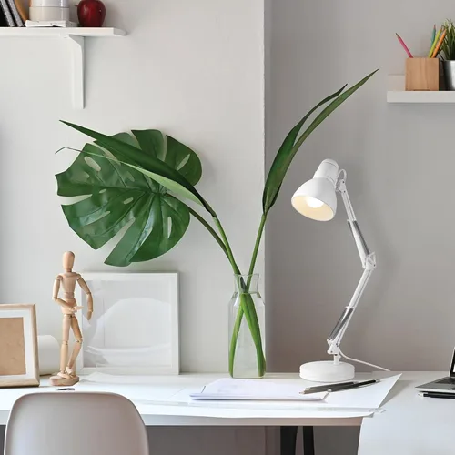 Miniatura 5 de GLOBE Electric 56060 Arden - Lámpara LED de escritorio integrada de 12", cuello de cisne ajustable, interruptor de encendido y apagado en línea