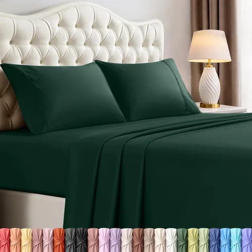 Miniatura 20 de Juego de sábanas King de Utopia Bedding – Juego de 4 sábanas para cama King, microfibra suave y transpirable, incluye 1 sábana bajera, 1 sábana Beige