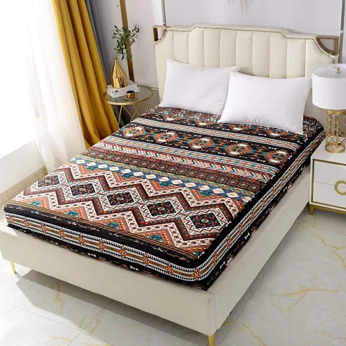 Miniatura 7 de Sábana bajera ajustable con bolsillo profundo para niños y niñas, cama individual, sábanas de tela gruesa con estampado de dinosaurios