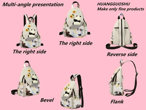 Miniatura 67 de HUANGGUOSHU Mochila de algodón tejida de algodón bohemio con bordado de lona estilo bohemio con múltiples bolsillos retro linda mochila cartera