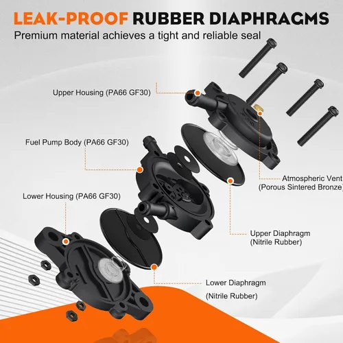 Miniatura 3 de Hipa 808492 808656 Bomba de combustible para 491922 691034 692313 Cub Cad LTX1046VT LTX1050VT SLTX1054VT LTX1046 LTX1050 SLTX1054 GT1222 Lawn