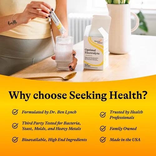 Miniatura 7 de Seeking Health Optimal Electrolyte Sticks - Bebida de electrolitos para hidratación, apoyo para la recuperación del corazón y los músculos† - Apoya