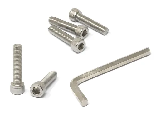 Miniatura 160 de iexcell 25 piezas M4 x 60/65/70/75/3.150 in paso de rosca 0.028 in acero inoxidable 304 cabeza hexagonal Tornillos Tornillos surtido Kit