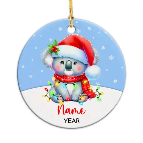 Miniatura 8 de Adorno personalizado de reno para la primera Navidad, adornos de cerámica de reno bebé para árbol de Navidad 2025, adorno de Navidad del primer