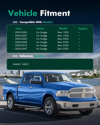 Miniatura 4 de SCITOO - Amortiguador trasero para Dodge se adapta a 2002-2007 para Dodge para Ram 1500,2003-2010 para Dodge para Ram 2500,2003-2007 para Dodge