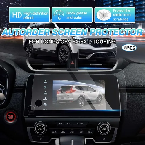 Miniatura 2 de Autorder Protector de pantalla para Honda CR-V CRV EX EX-L Touring 2017-2020 2021 2022 Película protectora de pantalla táctil de navegación 9H
