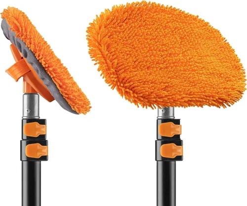 Miniatura 3 de EXTEND-A-REACH Cabezal de limpieza de microfibra de chenilla para coche, plumero de pared, uso a mano o como accesorio de poste de extensión