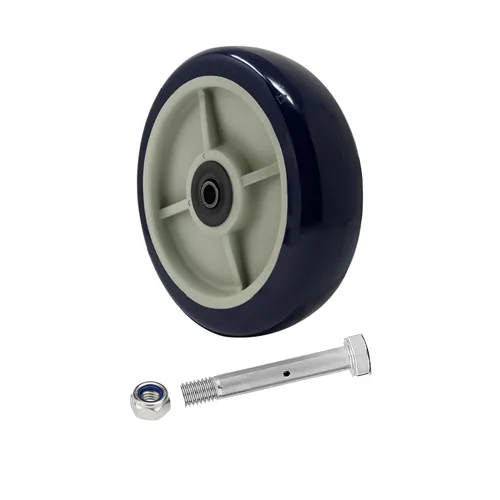 Miniatura 10 de Ruedas giratorias de 6 pulgadas, ruedas industriales, poliuretano sobre ruedas de polipropileno, juego de 4 ruedas resistentes, capacidad total