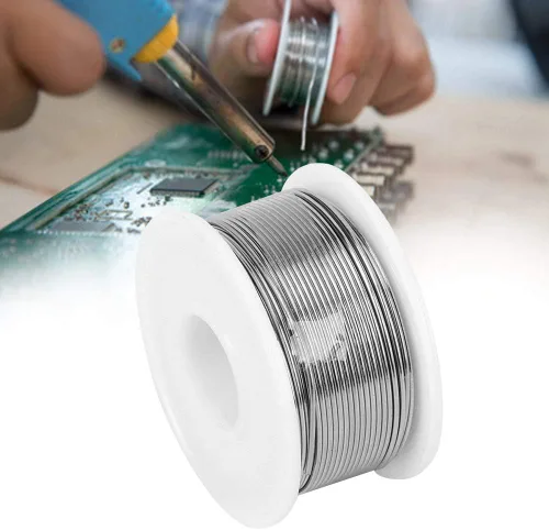 Miniatura 4 de Walfront Alambre de soldadura de núcleo de colofonia limpia, alambre de soldadura de plomo de estaño de alta pureza para reparación de electrónica