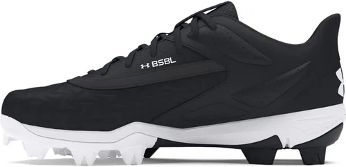 Under Armour Leadoff Low Rm Jr 3.0 - Zapatos de béisbol para niños (001) Negro/Negro/Blanco