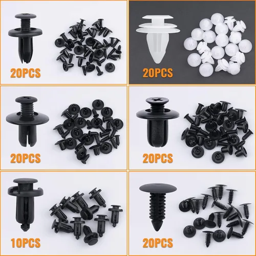 Miniatura 3 de Kit de clips de retención de automóvil de 6 tamaños, clips para panel de moldura de puerta automática, accesorios de repuesto de tornillos