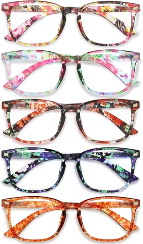 Miniatura 12 de CCVOO 2.5 Lentes de lectura para mujer, gafas de lectura, lentes de lectura de luz azul para mujer, gafas de lectura *Mezcla C1