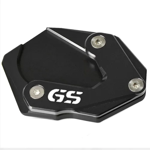 Miniatura 4 de Soporte lateral para motocicleta, ampliadora de extensión para B-M-W R 2012-2018 R1250GS R 1250 GS 2018-2023 R1200GS Rallye 2016-2018 (negro + negro)