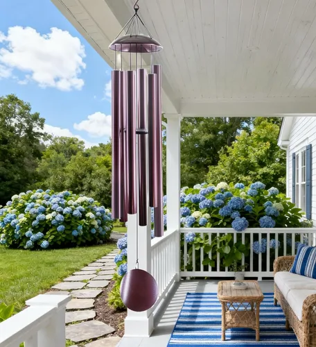 Miniatura 12 de ASTARIN Campanillas de viento conmemorativas para exteriores, 36 pulgadas con 6 tubos pesados, tono profundo para decoración colgante de jardín