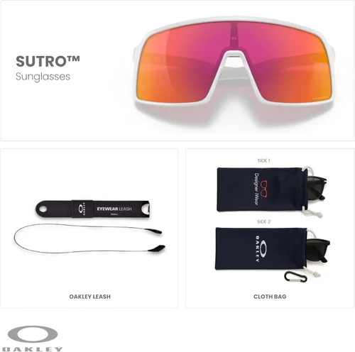 Miniatura 9 de Oakley Sutro OO9406 / OO9462 - Lentes de sol para hombre, kit de correa de accesorios, bolsa de microfibra