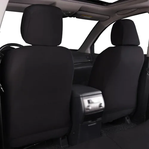 Miniatura 8 de Flying Banner Fundas de Asientos de Coche Juego Completo Asientos Delanteros y Banco Trasero Poliéster Protectores de Asientos de Coche Negro Gris
