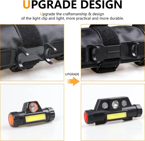 Miniatura 4 de Asas de agarre de barra antivuelco con luz de cúpula para Jeep Wrangler CJ YJ TJ JK JL Gladiator JT 1945-2025 2.0-4.0 pulgadas, jaula antivuelco, 2