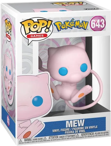 Miniatura 2 de Funko Pop! Games: Pokemon - Figura de vinilo Mew (incluye funda protectora de caja compatible), multicolor, 3.75 pulgadas