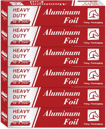 Miniatura 11 de Rollo de papel de aluminio resistente para alimentos de 18 pulgadas 500 pies de papel de aluminio resistente seguro para alimentos