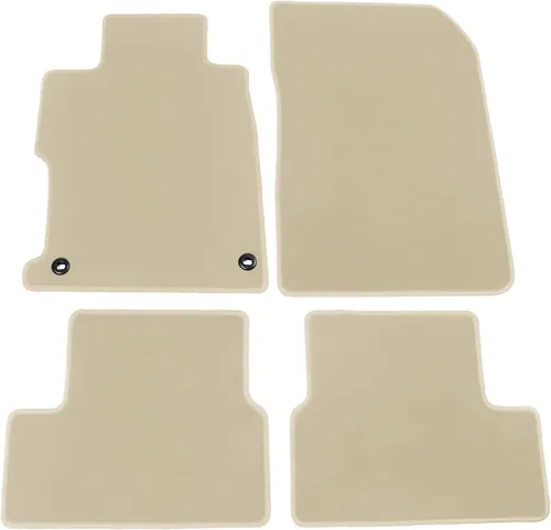 Miniatura 12 de Alfombrillas compatibles con Honda Civic Coupe 2012-2015, 4 alfombras delanteras de nailon negro para protección de suelo interior IKON MOTORSPORTS