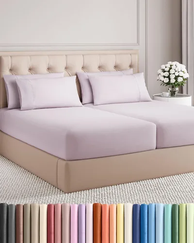 Miniatura 10 de Juego de sábanas Queen de 6 piezas, sábanas tamaño Queen, ropa de cama suave de lujo de hotel, refrescante, cómoda y transpirable, 1 encimera, 1 26