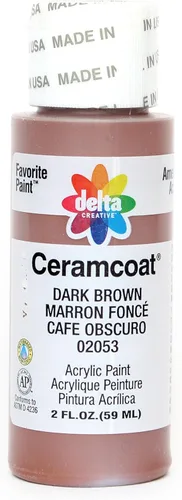 Miniatura 40 de Delta Creative Ceramcoat - Pintura acrílica en varios colores (2 onzas), 2436, carbón