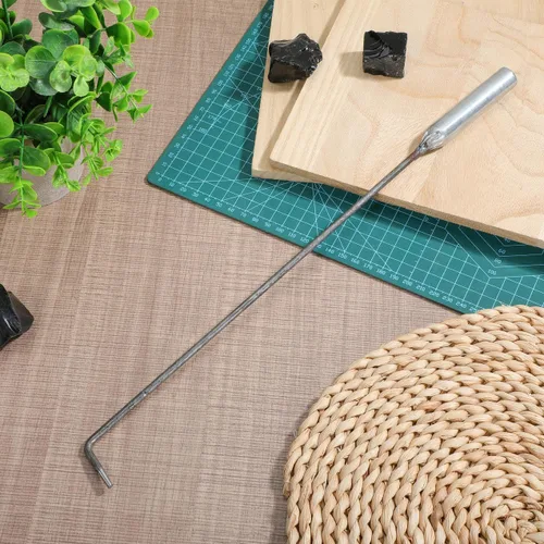 Miniatura 7 de Gancho de carbón para chimenea, herramienta de póquer, pinzas de fuego para herramientas de pozo, pinzas de lugar, lugar de campamento, póquer