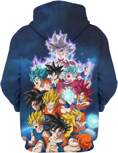 Miniatura 2 de SePkus Sudadera con capucha para adultos con estampado 3D para cosplay, animación unisex