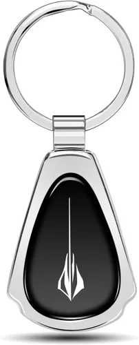 Miniatura 8 de iPick Image for Chevrolet Corvette C8 Stingray Black Dome Metal Teardrop Key Chain