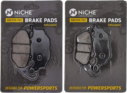 NICHE Juego de pastillas de freno para Yamaha YZF R3 1WD-25805-00-00 1WD-25806-00-00 Delanteras traseras orgánicas