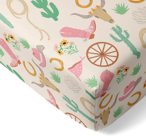 Miniatura 21 de Little Sleepies Sábanas de cuna para bebé, sábanas de cuna de viscosa muy suave de bambú para niños y niñas, sábana de cama para niños, sábana