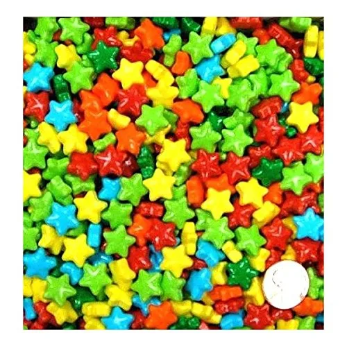 Miniatura 2 de Surtido de caramelos duros arcoíris con estrellas de 2 libras, caramelo en forma de estrella