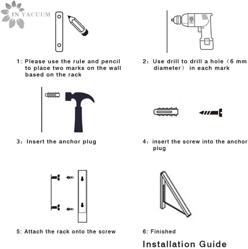 Miniatura 5 de IN VACUUM Perchero de secado de ropa, perchero retráctil montado en la pared para lavandería, garaje, uso en interiores y exteriores, aluminio