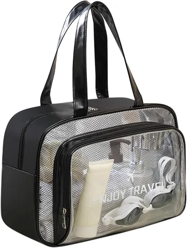 Miniatura 9 de DAPOWER Neceser de viaje para mujeres y hombres, bolsa de ducha grande para viajes/gimnasio, bolsa de playa transparente impermeable a prueba