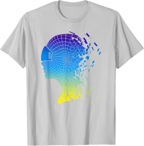 Miniatura 7 de Camiseta con diseño de auriculares de realidad virtual de VR Fans, Negro, S