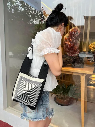 Miniatura 2 de Bolso de muñeca para mujer, bolso de mano, manga con nudo, portátil, bolsa de regalo