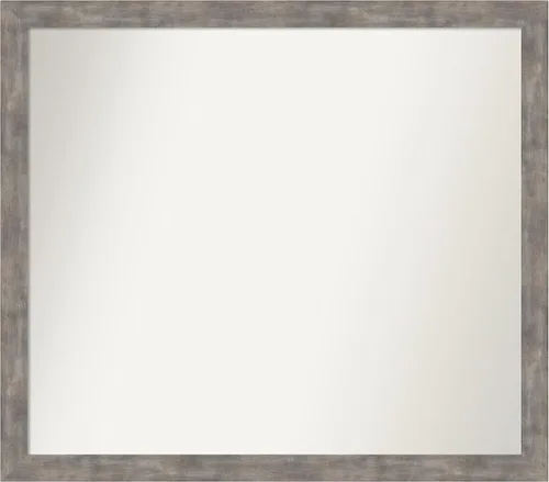 Miniatura 29 de Amanti Art Silver Bathroom Mirror for Over Sink, 24x49 Custom Made Marred Pewter Rectangle Vanity Mirror, Oversize Casual Wood Frame, Hangs Estaño