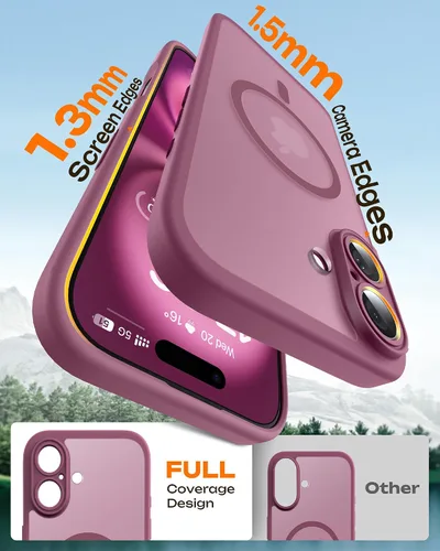 Miniatura 515 de TOCOL Funda para iPhone 11, compatible con Magsafe, protección completa de cámara, imanes integrados, protección contra caídas, funda translúcida