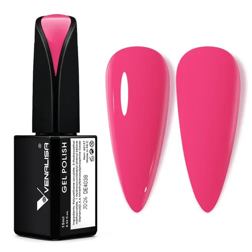 Miniatura 25 de VENALISA - Esmalte de uñas en gel rosa bebé, 0.53 onzas líquidas, color rosa claro, color rosa claro, color rosa nude, primavera y verano, esmalte