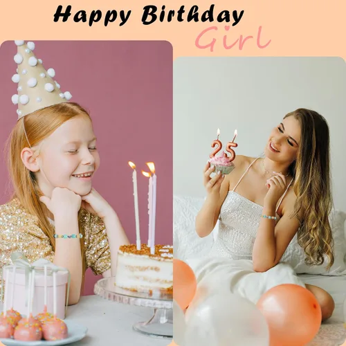 Miniatura 3 de Natural Stone Heart Bracelet, Birthday Gifts for Girls Her Sister Best Friend Granddaughter Niece Daughter Teens
