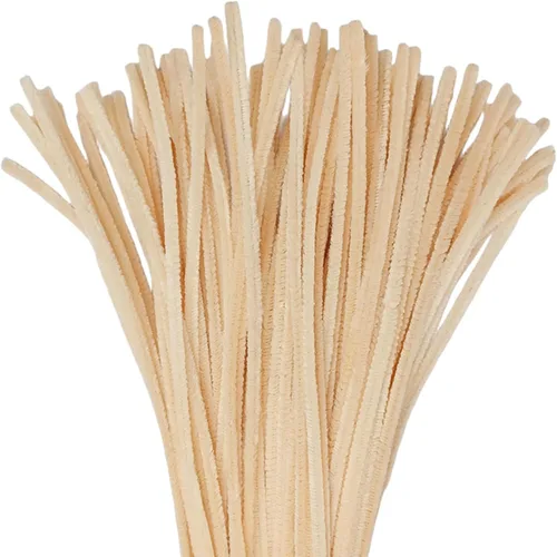 200 limpiapipas, limpiadores de tuberías de 12 pulgadas de largo, suministros de manualidades, limpiapipas coloridos en colores pastel para Beige