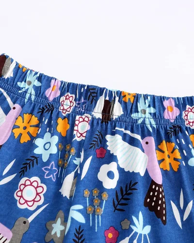 Miniatura 6 de Youlebao Conjunto de pantalones cortos para niñas pequeñas, conjunto de ropa de verano casual de algodón y pantalones cortos