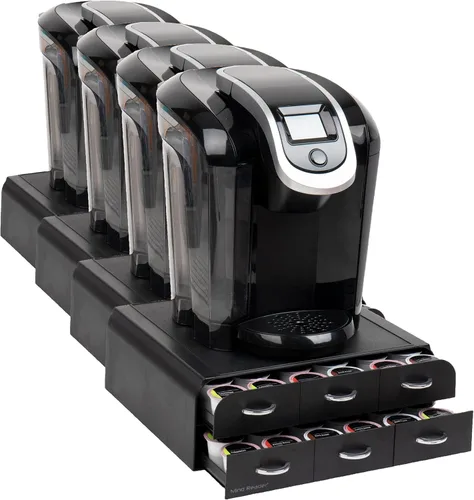 Miniatura 10 de Mind Reader Organizador de cápsulas de café de un solo servicio con 3 cajones, capacidad para 36 cápsulas, para encimera, 13.5"L x 12.25"W x 2.5"H