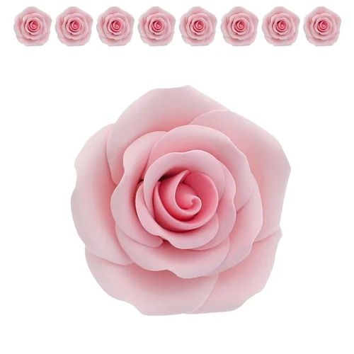 Miniatura 5 de Global Sugar Art Arbusto rosa rosa azúcar pastel flores grandes, alambre grande, 8 unidades por Chef Alan Tetreault