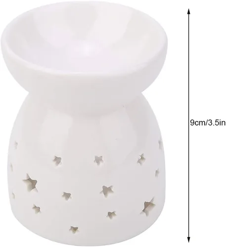 Miniatura 3 de Horno de cera, calentador de horno de aceite de cerámica para hornos de cera perfumada, soporte de luz de té, lámpara de fragancia nocturna