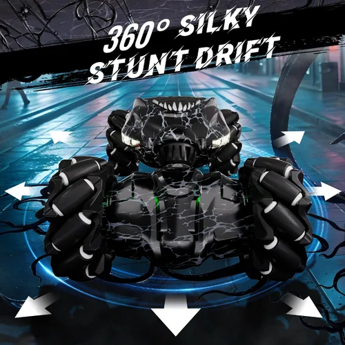 Miniatura 3 de Terucle Coche de control remoto, 2.4Ghz 4WD con detección de gestos de gravedad, Monster Stunt Twist Truck Juguetes para niños y niñas de 5 a 7
