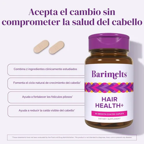 Miniatura 3 de Barimelts Hair Health+ - Ayuda a reducir el adelgazamiento del cabello para usuarios de GLP-1 o pacientes bariátricos - Suplemento