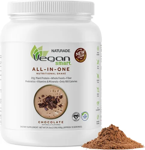 Batido nutricional a base de plantas, vegano Vegan Smart, naturalmente saborizado y azucarado, sin GMO, proyecto verificado, 106912, 1, 1