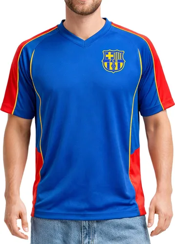 Miniatura 11 de Icon Sports Camiseta con licencia oficial del FC Barcelona para el Día del Juego, unisex para adultos Fcb101pf-borgoña