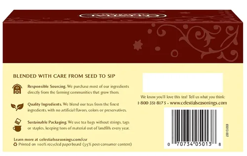 Miniatura 2 de Celestial Seasonings Té de hierbas sin cafeína Roastaroma - 20 bolsas de té - Caja de 6